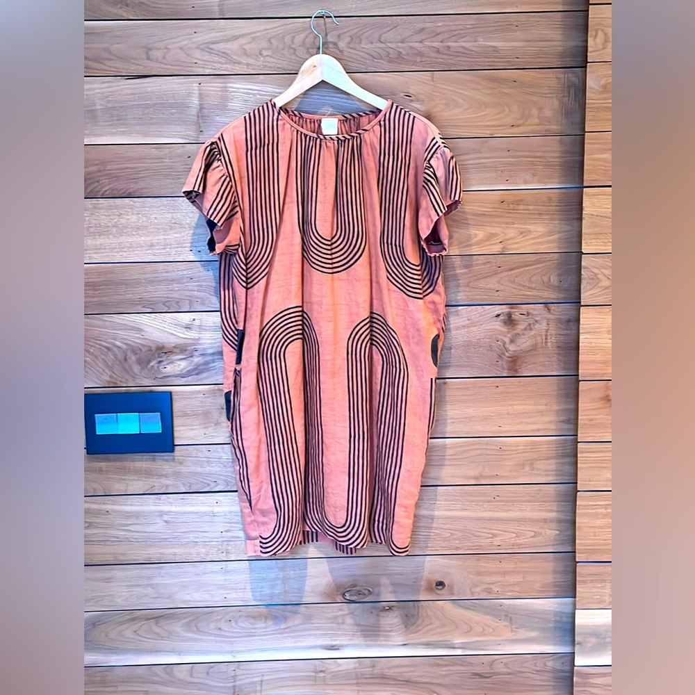 Stylish Pink Patterned Dress